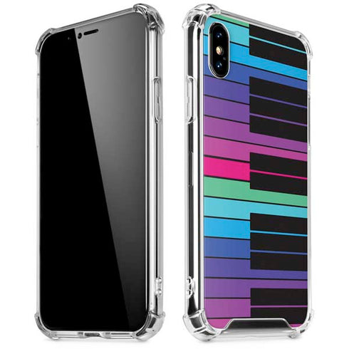 Color Piano Keys iPhone XS Max Clear Case